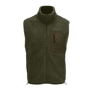 SOL'S 04041 - Fury Bw Unisex Sherpa Bodywarmer Army/Dark Army