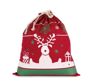 Kimood KI0735 - Drawstring bag with Christmas patterns