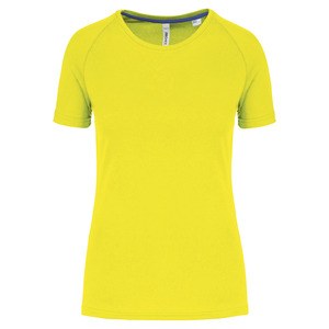 PROACT PA4013 - Ladies' recycled round neck sports T-shirt Fluorescent Yellow