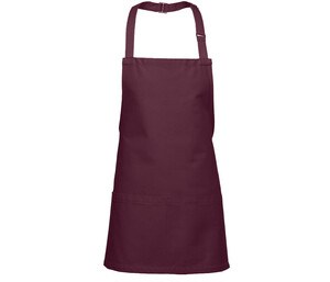 NEWGEN TB204 - Short bib apron Burgundy