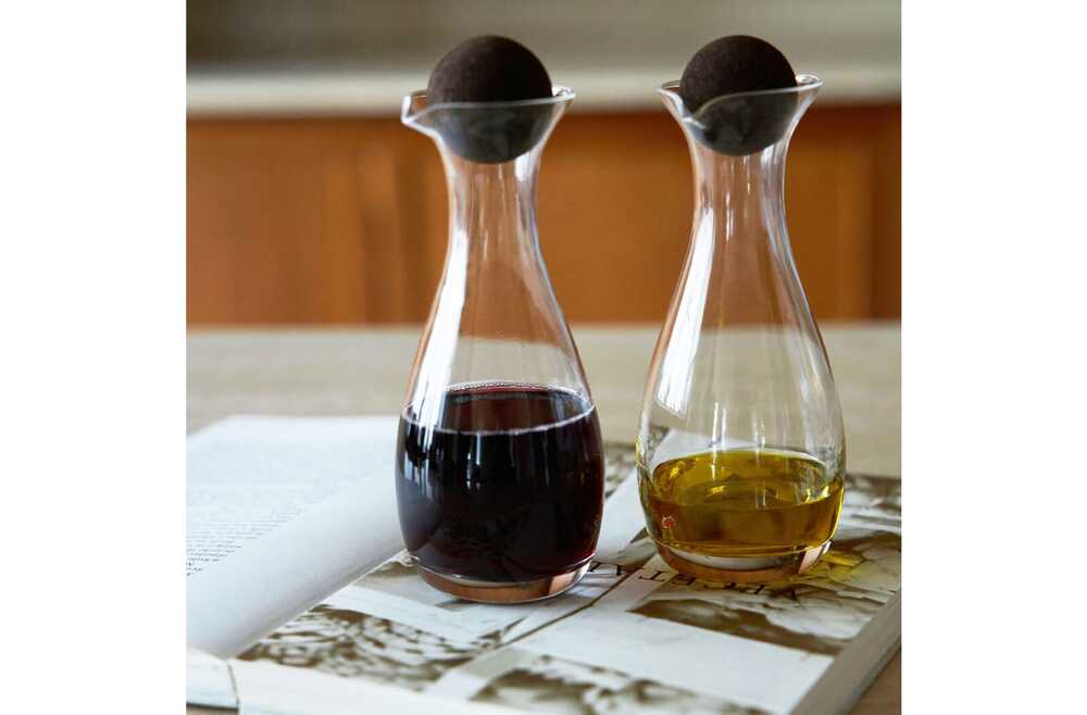 Inside Out LT52203 - Sagaform Nature carafe oil/vinegar with cork stoppers 2 pcs. 300ml