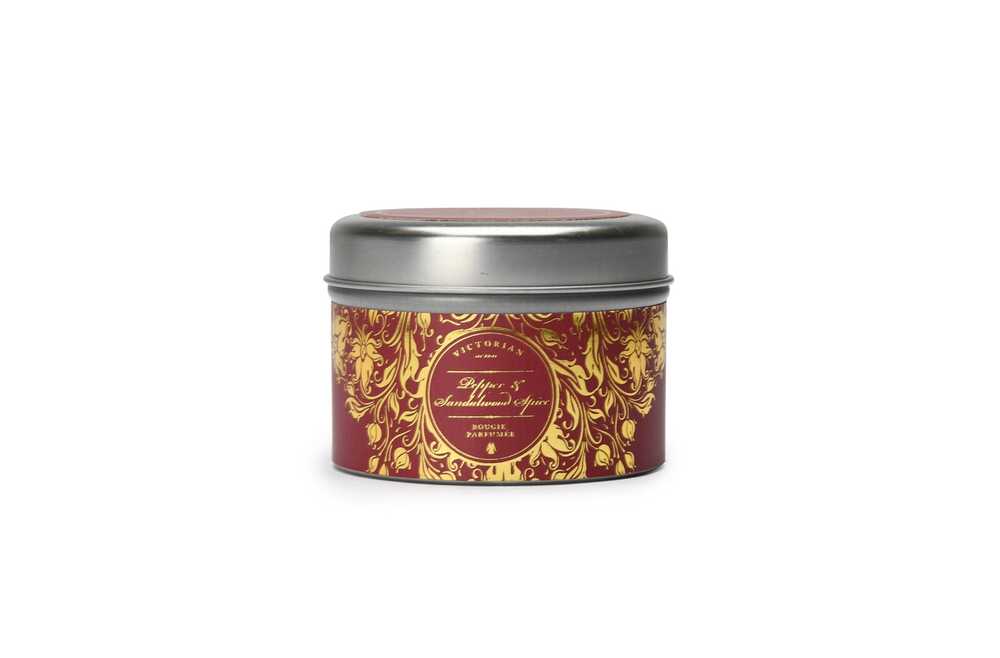 Inside Out LT53503 - Victorian Tinbox Pepper & Sandalwood Spice scented candle