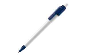 TopPoint LT80900 - Ball pen Baron Colour hardcolour WHITE / DARK BLUE