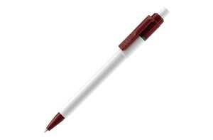 TopPoint LT80900 - Ball pen Baron Colour hardcolour White / Bordeaux