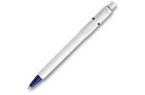 TopPoint LT80906 - Ball pen Baron hardcolour (RX210 refill) WHITE / DARK BLUE