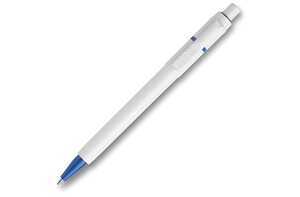 TopPoint LT80906 - Ball pen Baron hardcolour (RX210 refill) White/ Light Blue