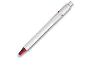 TopPoint LT80906 - Ball pen Baron hardcolour (RX210 refill) White / Red