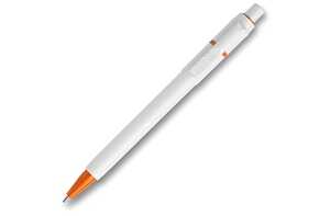 TopPoint LT80906 - Ball pen Baron hardcolour (RX210 refill) White / Orange