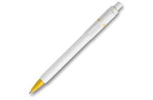 TopPoint LT80906 - Ball pen Baron hardcolour (RX210 refill) White/Yellow