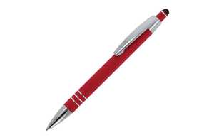 TopPoint LT87781 - Ballpen Athens Metal Rubberised Red