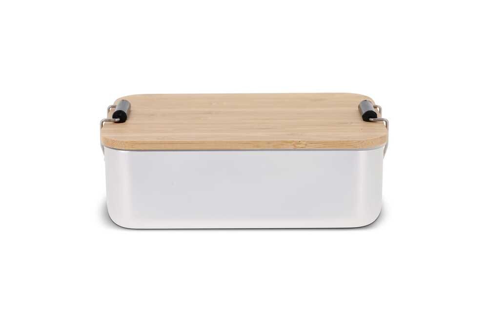 TopEarth LT90456 - Lunch box aluminium with bamboo lid