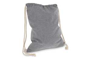 TopEarth LT95249 - Drawstring bag Recycled Cotton OEKO-TEX® 140g/m² 35x45cm Grey