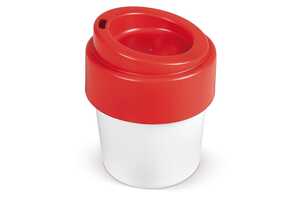 TopPoint LT98707 - Coffee cup Hot-but-cool with lid 240ml White / Red