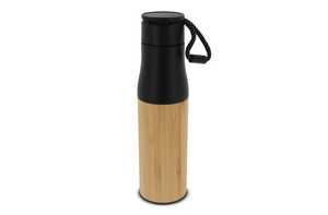TopPoint LT98857 - Thermo bottle with rope bamboo 500ml Black
