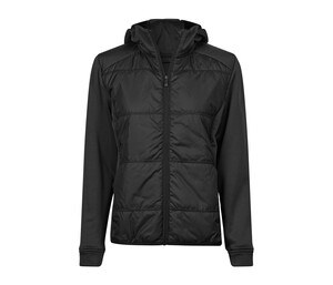 TEE JAYS TJ9113 - Womens' 2-fabric hooded jacket Black / Black