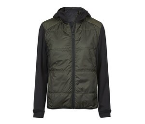 TEE JAYS TJ9113 - Womens' 2-fabric hooded jacket Deep Green / Black