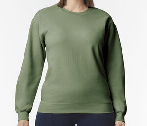 GILDAN GNSF00 - Unisex crewneck sweatshirt Military Green