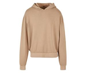 BUILD YOUR BRAND BY191 - ACID WASHED OVERSIZE HOODY Union Beige