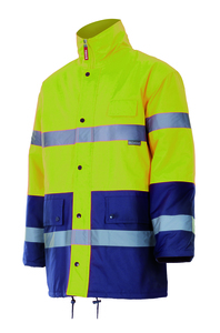 Velilla 166 - HV TWO-TONE PARKA MARINE BLUE/HI-VIS YELLOW