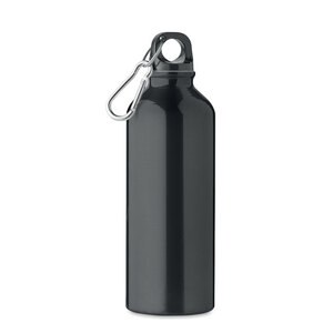 GiftRetail MO2062 - REMOSS Recycled aluminium bottle 500ml Black