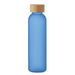 GiftRetail MO2105 - ABE Frosted glass bottle 500ml Transparent Blue