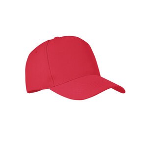 GiftRetail MO6831 - SENGA RPET 5 panel baseball cap Red