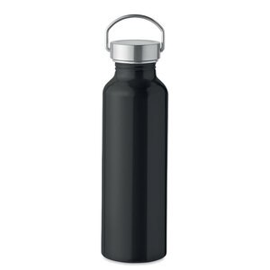 GiftRetail MO6975 - ALBO Recycled aluminium bottle 500ml Black