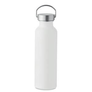 GiftRetail MO6975 - ALBO Recycled aluminium bottle 500ml White