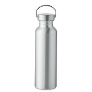 GiftRetail MO6975 - ALBO Recycled aluminium bottle 500ml matt silver