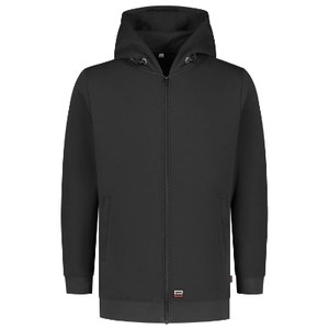 Tricorp T44 - Hooded Sweat Jacket Washable 60°C Dark Gray