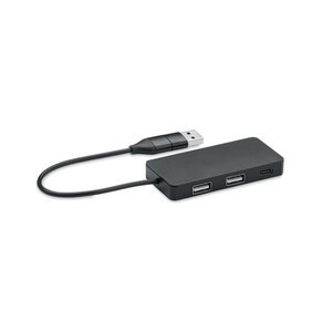 GiftRetail MO2142 - HUB-C 3 port USB hub with 20cm cable