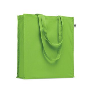 GiftRetail MO2197 - BENTE COLOUR Organic cotton shopping bag Lime