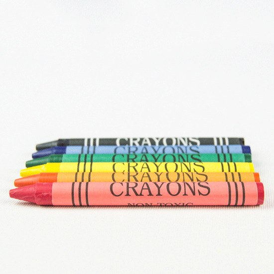 EgotierPro 28236 - 6 Wax Crayons in Kraft Box