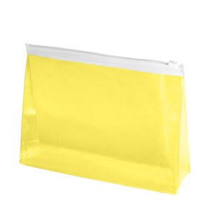 EgotierPro 34054 - Translucent PVC Toilet Bag with Zip SOFIE