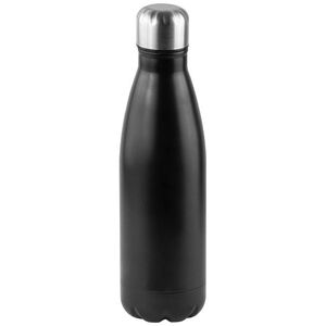 EgotierPro 39026RE - 750 ml Recycled Stainless Steel Bottle SODA Black