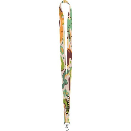 EgotierPro 390952CARAS - Custom Polyester Lanyard, Min 100 pcs LANYARD