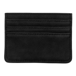 EgotierPro 50058 - Leatherette Card Holder with 7 Pockets & RFID BANNER Black
