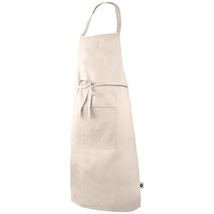 EgotierPro 50546 - Recycled Cotton Apron, 140gr/m2 WATERFALL Natural