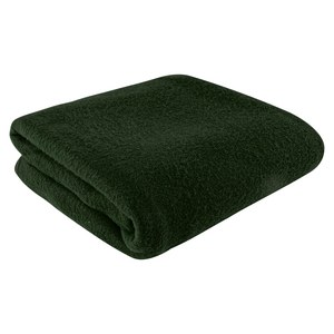 EgotierPro 50666 - Recycled Polyester Polar Fleece Blanket 110x150cm JAKE Green