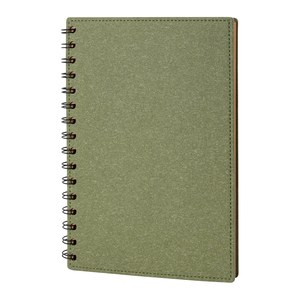 EgotierPro 50675 - Recycled Cardboard Notebook, 60 Lined Sheets CASEN