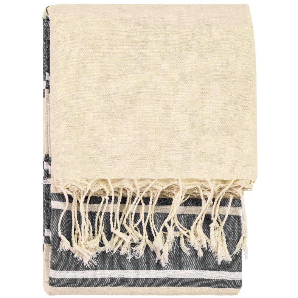 EgotierPro 52002 - Organic Cotton Pareo Towel 90x180cm GOTS JAVA