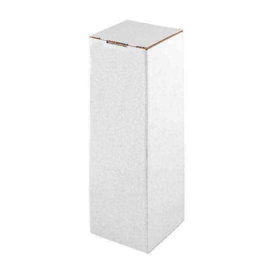 EgotierPro 52094 - White Self-Assembling Cardboard Bottle Box BOTTLE