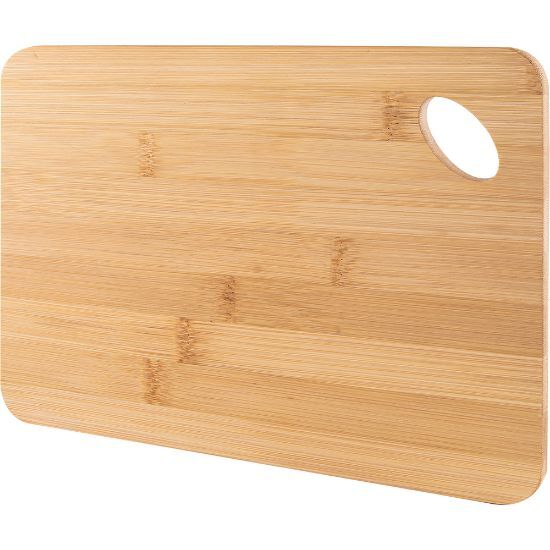 EgotierPro 52512 - Bamboo Kitchen Board with Handling Hole FUJI