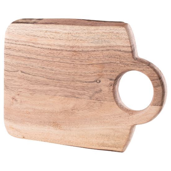 EgotierPro 52556 - Acacia Wood Serving Board with Rounded Edges JAGUAR