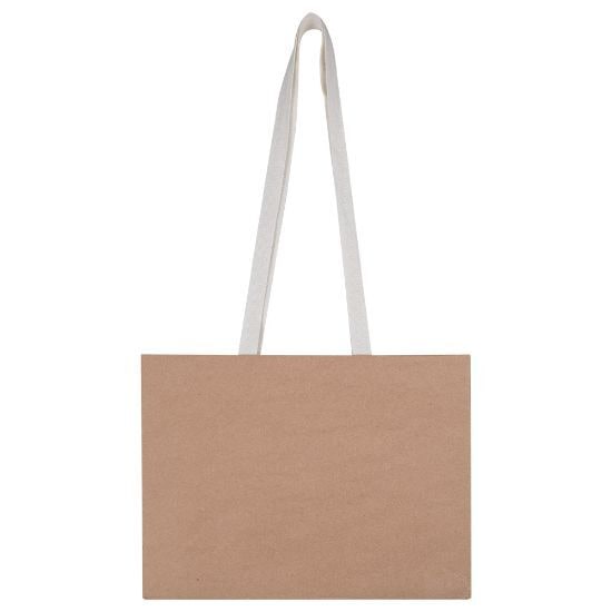 EgotierPro 53575 - Premium Kraft Paper Gift Bag with Cotton Handles STOR