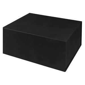 EgotierPro 53578 - Foldable Magnetic Gift Box with FSC LUXE Black