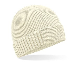 BEECHFIELD BF438N - ORGANIC COTTON ENGINEERED PATCH BEANIE Sand