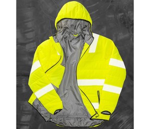 Result RS500X - High visibility jacket in recycled polyester Fluo Yellow