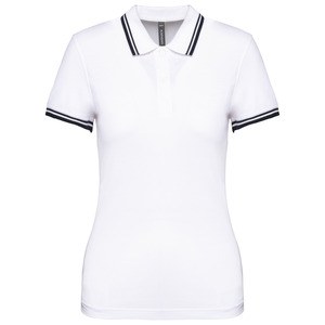 Kariban K273 - Ladies 2 striped short sleeved poloshirt