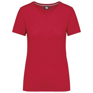 WK. Designed To Work WK307 - Ladies antibacterial short sleeved t-shirt Red